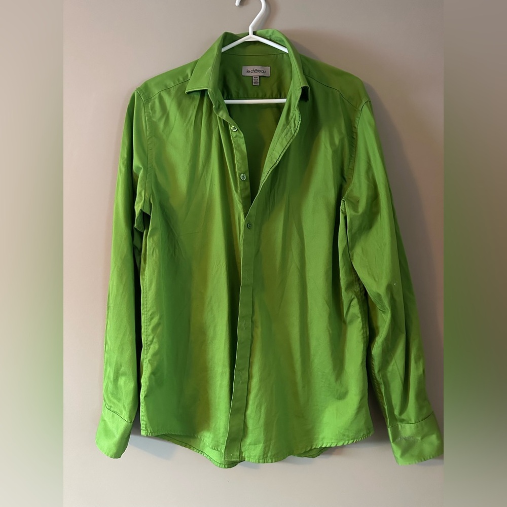 Le Château Men Dress Shirt and Tie Size M
